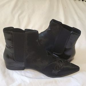 ASH leather boots, black, size 8